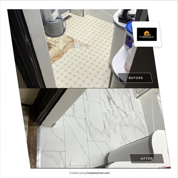 Bathroom Floor Repair and Luxury Vinyl Plank Installation in Scottsbluff